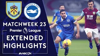 Burnley v. Brighton | PREMIER LEAGUE HIGHLIGHTS | 2/6/2021 | NBC Sports