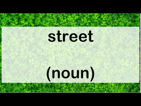 What type of noun Street is?