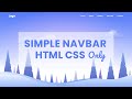 How to Create Navbar in HTML and CSS