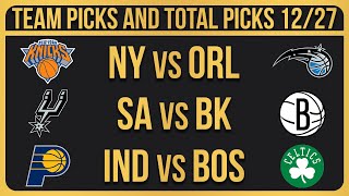 NBA Picks Today 12/27/2024 NBA Picks and Predictions NBA Bets Today