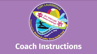 Coach Instructions - JCC Maccabi National Security Registration