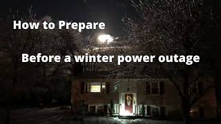 Prepare your Power outage emergency kit