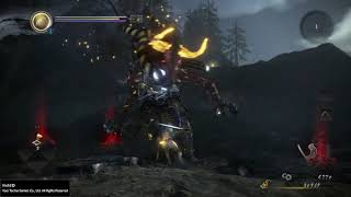 仁王2 NIOH2 小Boss牛頭鬼 薙刀鐮 新手打法 安全打法 safe 無傷 No Damage 不穿裝 裸裝 無道具(個人等級level 2)