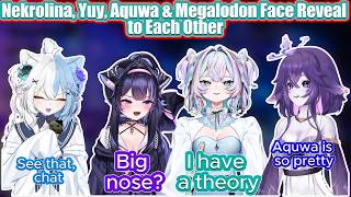 Nekrolina, Yuy, Aquwa & Megalodon Face Reveal to Each Other | Why Are VTuber Girls So Pretty? 👀