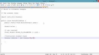 Java Programming Beginner, How to convert miles to kilometer
