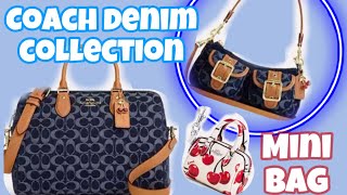 COACH DENIM COLLECTION 2025 COACH OUTLET HANDBAGS COACH BOW COLLECTION COACH HEART  #coachhandbags