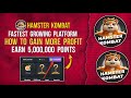 HAMSTER KOMBAT | EARN 5 MILLION POINTS DAILY #binance #telegrammining