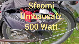 Pedelec Bausatz sfeomi, 36V 500W, Deutsch, Hinterrad, Vorderrad, Elektroanschluß