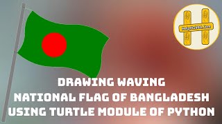 Drawing Waving National Flag of Bangladesh using Python