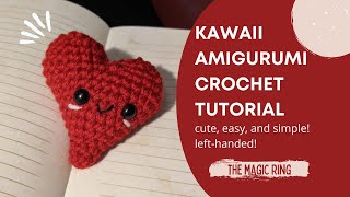 Scrap Buster! Kawaii Amigurumi Heart Crochet Tutorial - Left-handed