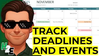 How to Easily Make a Calendar in Excel in Seconds!