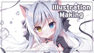 [ILLUSTRATION MAKING] Original nekomimi girl