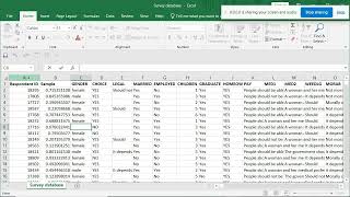Excel: Selecting a Simple random sample from a large data set.