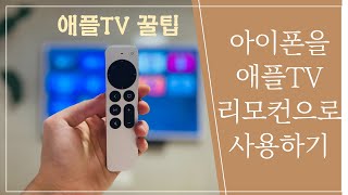 [애플TV 꿀팁] 아이폰을 애플티비 리모컨으로 사용하는 방법! 빠른 검색 가능해서 좋아요!