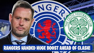 Rangers Handed HUGE Boost Ahead of Celtic Clash! + Rangers Track Man City Starlet!