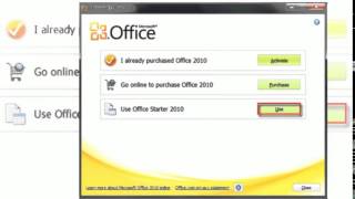 Microsoft office starter 2010