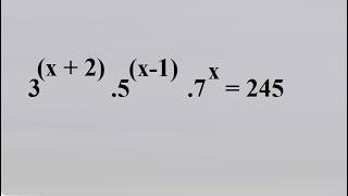 A Beautiful Exponential Equation Problem #LoveMath #Math