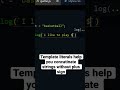 What are template literals in javascript?