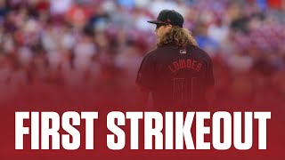 Reds’ Rhett Lowder Records First Career Strikeout