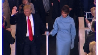 Raw: Trump Family Attends Inaugural Parade