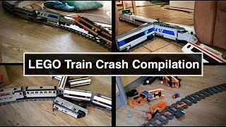 LEGO Train Crash Compilation / 5 Years of crashing LEGO trains