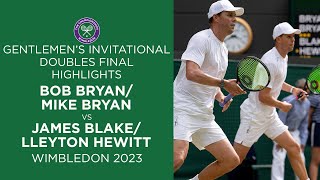 Bryan/Bryan vs Blake/Hewitt: Gentlemen's Invitational Doubles Final Highlights | Wimbledon 2023