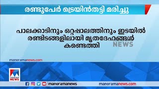 പാലക്കാടിനും ഒറ്റപ്പാലത്തിനുമിടയിൽ രണ്ടുപേര്‍ ട്രെയിൻ തട്ടി മരിച്ചനിലയിൽ |Train