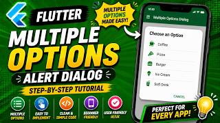 🧙🏼♂️ FLUTTER ANDROID - 🧙🏼♂️ MULTIPLE OPTIONS ALERT DIALOG || 🧙🏼♂️ TUTORIAL