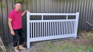 How To Install A Semi Privacy PVC Fencing Panel