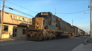 ATN 8721, ATN 7371, ATN 9401, and ATN 8733 pull ATN Y103 across the Street-running in Gadsden, AL!