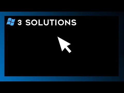 Solution to BLACK SCREEN with the MOUSE CURSOR in Windows 10