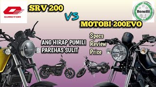 BENELLI MOTOBI 200EVO VS QJMOTOR SRV 200 COMPARISON REVIEW | DUDE YMARTV