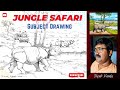 Jungle Safari Subject Drawing | Jungle Safari Drawing Easy | Jungle Safari Drawing Easy Step By Step