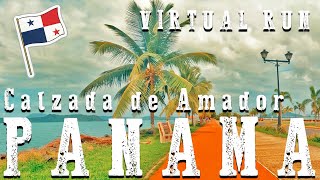 🆃Re🅰DMILL | Virtual 🆁un - ENTRANCE CANAL OF PANAMA - PACIFIC SIDE PANAMA #treadmill #virtualrun #run