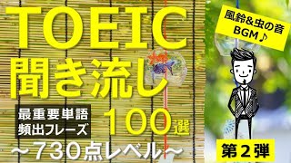 【TOEIC 730点】英語聞き流し！頻出フレーズ100選！第2弾！※音量調整版