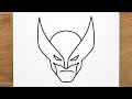 How to draw WOLVERINE (X-men - Marvel) step by step, EASY