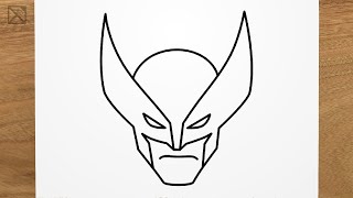How to draw WOLVERINE (X-men - Marvel) step by step, EASY
