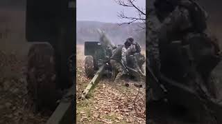 Vintage M101 Howitzers in Action in Ukraine