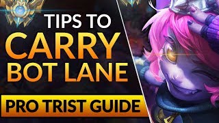 WIN LANE LIKE A PRO ADC - Tips to CARRY Bot Lane as Tristana | LoL Challenger Guide