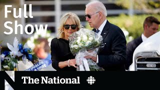 CBC News: The National | Biden in Texas, Ukraine arrivals, Afghanistan veterans