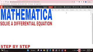 ✅ How To Solve A Differential Equation In Mathematica 🔴