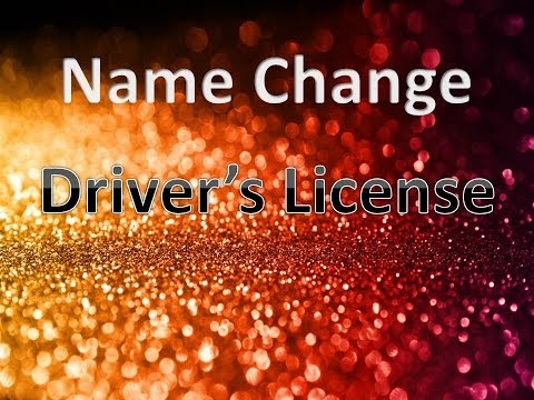 Name Change for Driver's License Florida Name Change for Driver's License Florida
