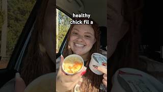 trying a healthy chick fil a menu hack!!