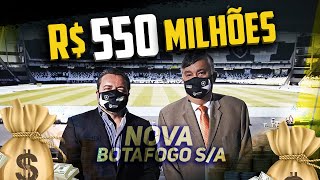 💰 EXPECTATIVA DA NOVA BOTAFOGO S/A É DE R$ 550 MILHÕES ALÉM DE 80% DE NEGOCIAÇÃO DAS DÍVIDAS