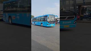 BMTC 'Vajra' Volvo service begins its schedule at Kempegowda Bus Stand #bmtcbus