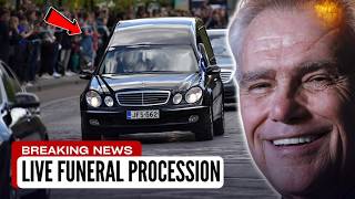 Luxury Vehicles Escort Rev. James Robison During Final Goodbye