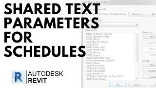 Text Shared Parameter for Schedules