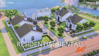 สร้างบ้าน สำหรับให้เช่า Residential Rental LOT I The Sims 4 I Speed Build No CC