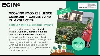 Growing Food Resilience : Egin webinar / Tyfu Gwytnwch Bwyd : Gweminar Egin