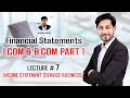 Lecture #7  ICOM 1 & BCOM 1, Income Statement For Service Business | Financial Statements